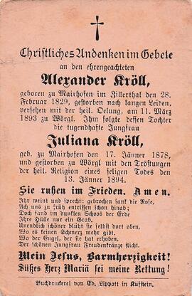 Kröll Alexander, Juliana Kröll