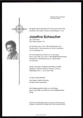 Scheucher Josejine geb. Unterrainer G