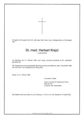 Krejci Herbert Dr. med. G