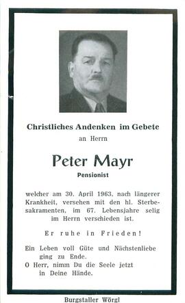 Mayr Peter