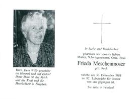 Meschenmoser Frieda geb. Reck