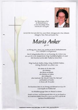 Anker Maria geb. Erb