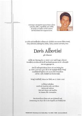 Albertini Doris geb. Klausner G