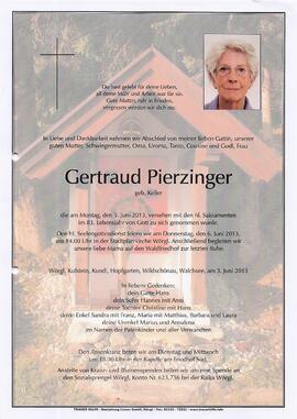 Pierzinger Gertraud geb. Keiler G