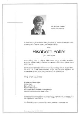 Poller Elisabeth geb. Werlberger G