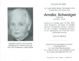 Schwaiger Amalia