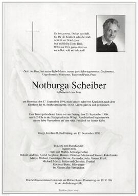 Scheiber Notburga G