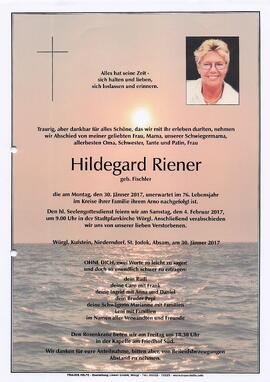 Riener Hildegard geb. Fischler G