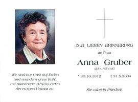 Gruber Anna geb. Schmid