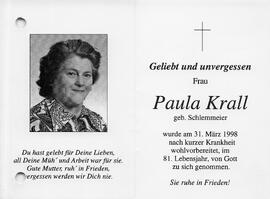 Krall Paula geb. Schlemmeier