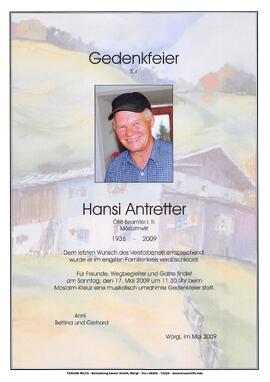 Antretter Hansi G