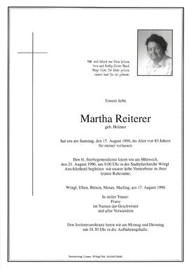 Reiterer Martha geb. Holzner G