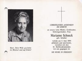 Schneck Marianne geb. Schaber