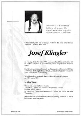 Klingler Josef G
