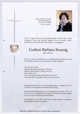 Ibounig Barbara Gudrun geb. Schwach G