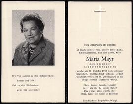 Mayr Maria geb. Springer