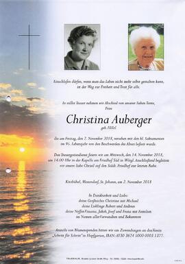 Auberger Christina geb. Hölzl