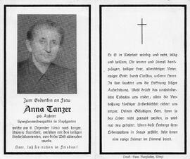 Tanzer Anna geb. Außerer