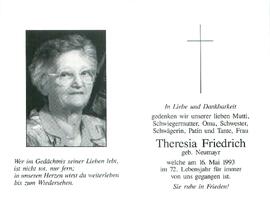 Friedrich Theresia geb. Neumayr