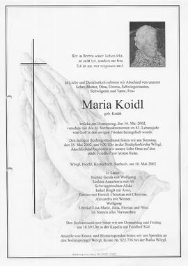 Koidl Maria geb. Kodal