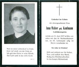 Walser Anna geb. Kaufmann