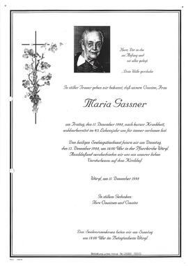 Gassner Maria G