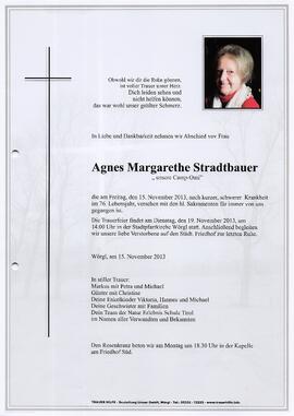 Strdtbauer Agnes Margarethe G
