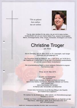 Troger Christine geb. Moser G