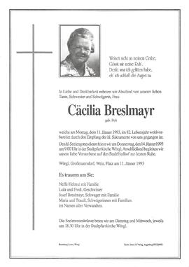 Breslmayr Cäcilia geb. Polt G