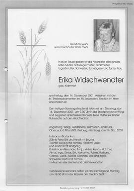 Widschwender Erika geb. Klammet