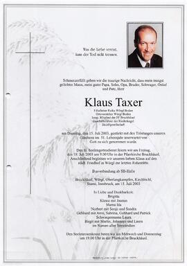 Taxer Klaus G