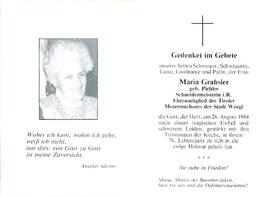 Grahsler Maria geb. Pichler