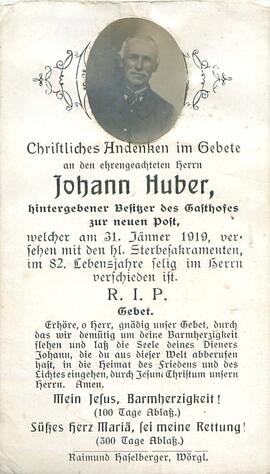 Huber Johann 1919