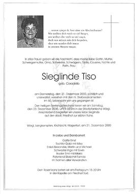 Tiso Sieglinde geb. Coradello G