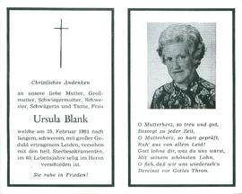 Blank Ursula