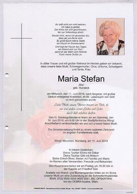 Stefan Maria geb. Hundeck G
