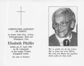 Pfeiffer Elisabeth