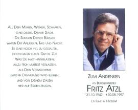 Atzl Fritz Bürgermeister