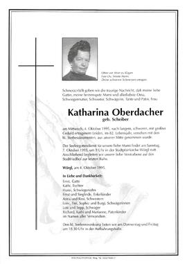 Oberdacher Katharina geb. Scheiber G