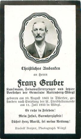 Gruber Franz Ortsvorsteher