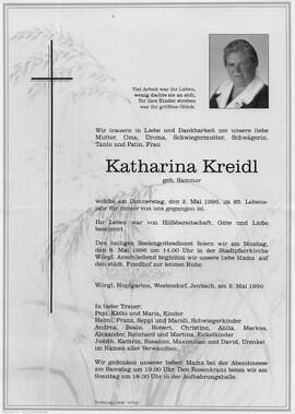 Kreidl Katharina geb. Sammer G