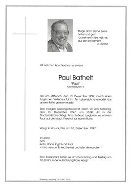 Bathelt Paul G
