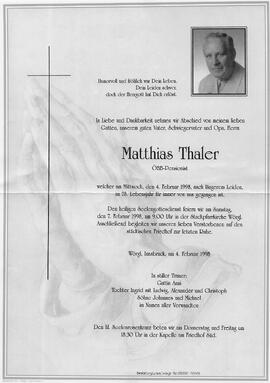 Thaler Matthias G
