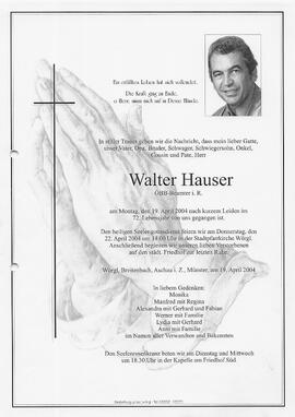 Hauser Walter G