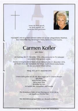 Kofler Carmen geb. Walter