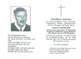 Lettenbichler Anton Schwoicher