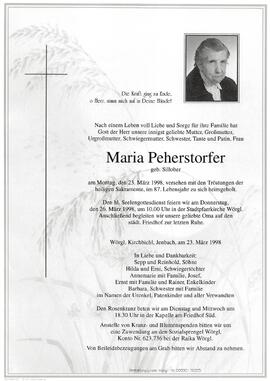 Peherstorfer Maria geb. Sillober