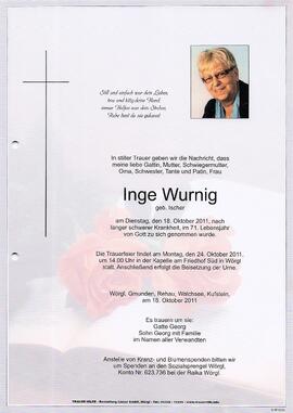 Wurnig Inge geb. Ischer