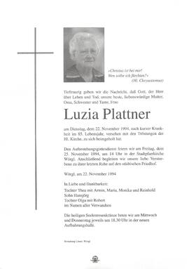 Plattner Luzia G