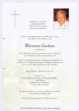 Luchner Marianne geb. Unterberger G